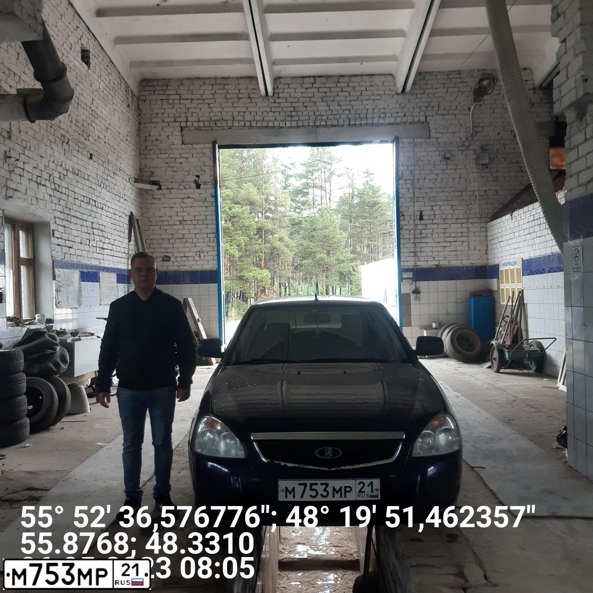 Фото автомобиля LADA 2170 PRIORA, 2012 — госномер О641УО716. Цвет: синий