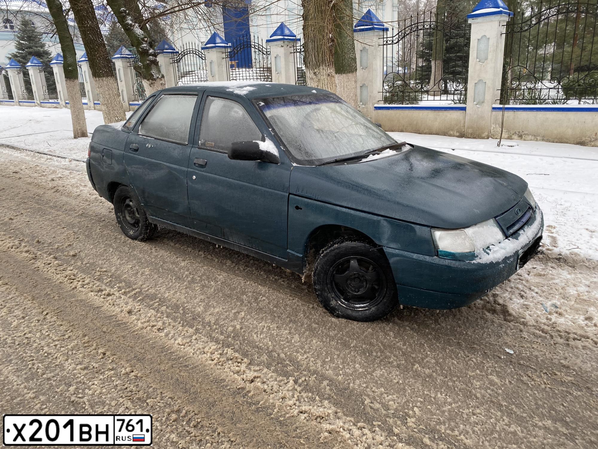 Фото автомобиля LADA 2110 LADA, 1997 — госномер Т730КЕ161. Цвет: Мурена/зеленый
