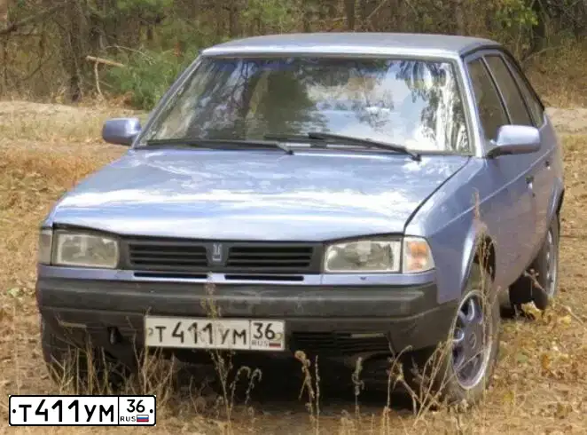 Фото автомобиля AZLK MOSKWITSCH 2141, 1999 — госномер О674ВР99. Цвет: СВЕТЛО-ФИОЛЕТОВЫЙ