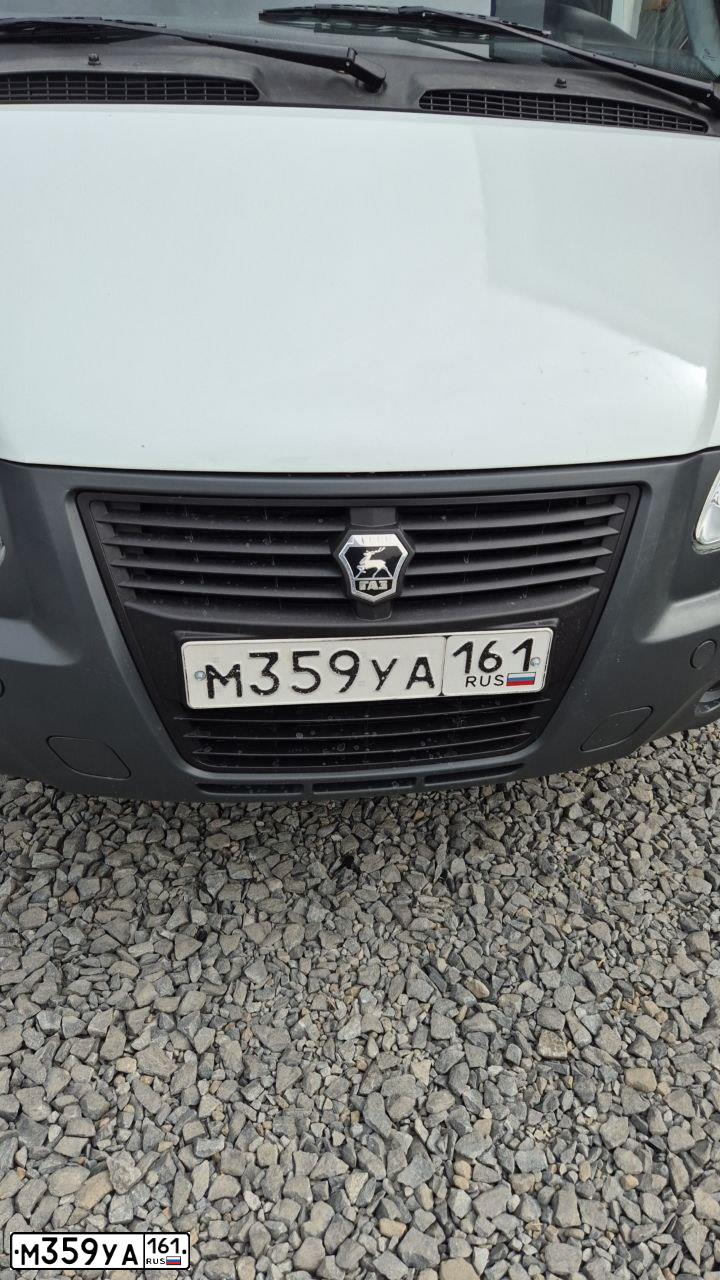 Фото автомобиля GAZ 3302 GAZEL, 2010 — госномер М359УА161. Цвет: Белый
