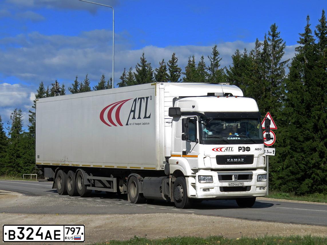 Фото автомобиля KAMAZ 5490 /4X2/, 2019 — госномер В324АЕ797. Цвет:  белый RAL 9010