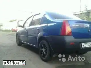 Фото автомобиля RENAULT LOGAN, 2008 — госномер У595АР716. Цвет: СИНИЙ МЕТАЛЛИК