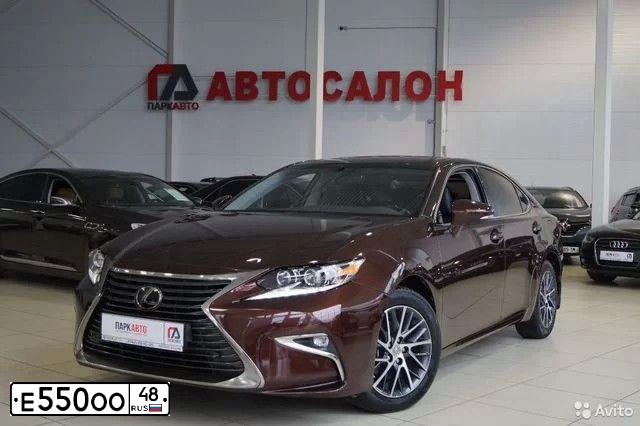 Фото автомобиля LEXUS ES, 2015 — госномер Т302РР72. Цвет: Коричневый