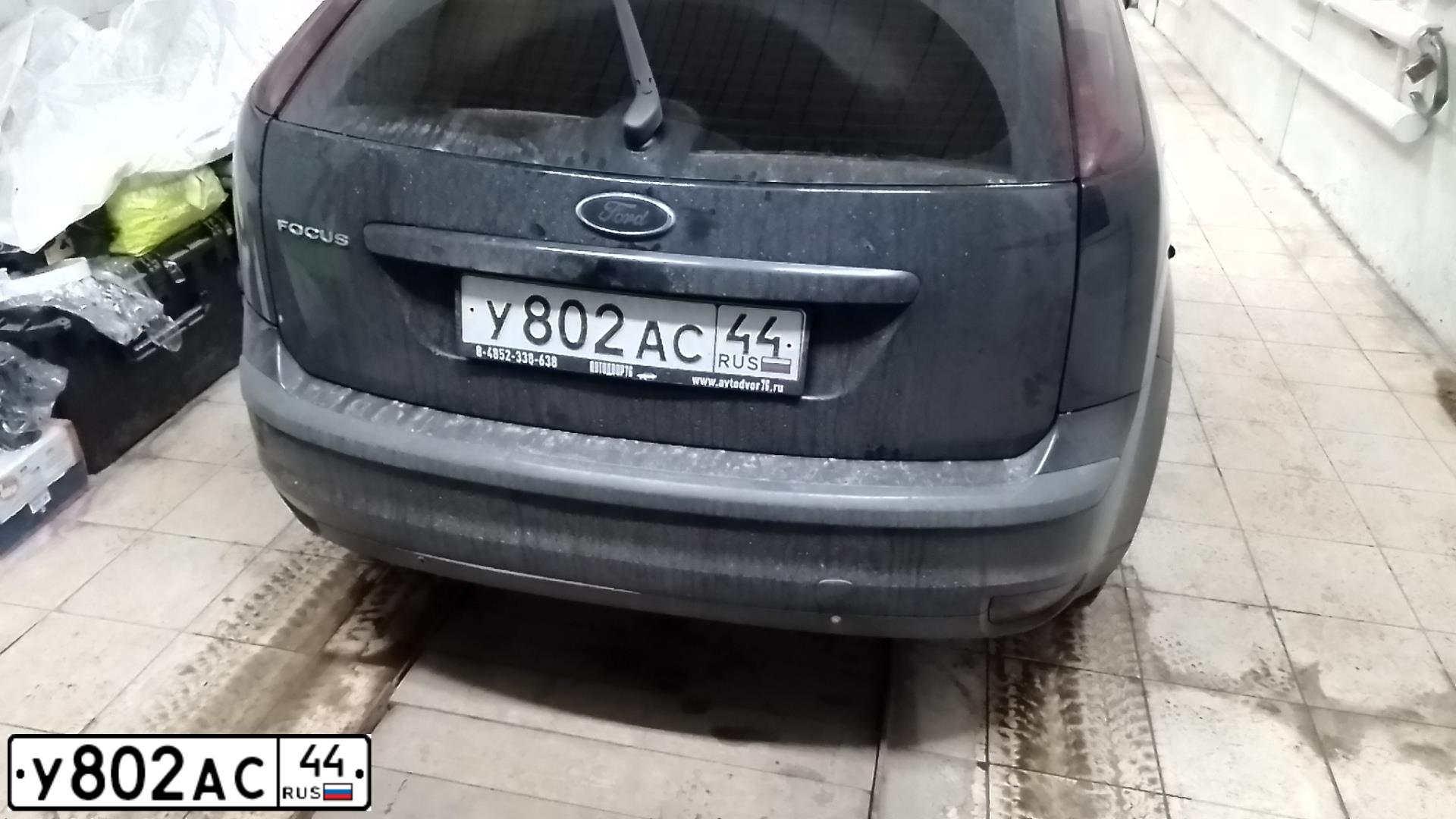 Фото автомобиля FORD FOCUS, 2007 — госномер Р206ЕС76. Цвет: ЧЕРНЫЙ