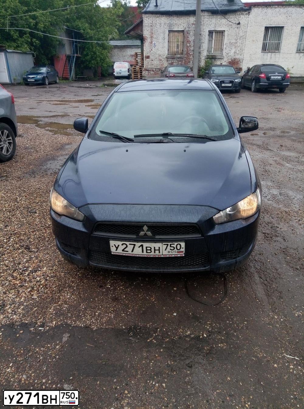 Фото автомобиля MITSUBISHI LANCER, 2007 — госномер А855НА45. Цвет: синий