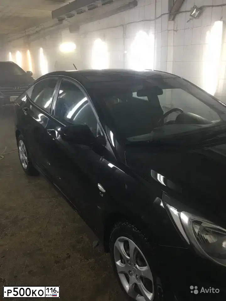 Фото автомобиля HYUNDAI SOLARIS, 2012 — госномер А084НУ716. Цвет: ЧЕРНЫЙ