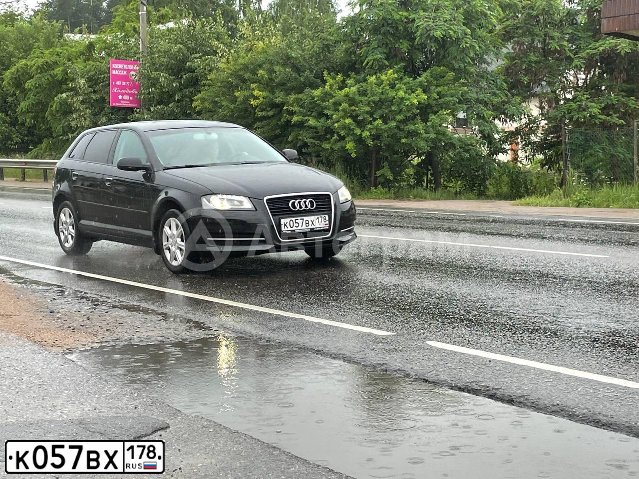 Фото автомобиля AUDI A3, 2011 — госномер К057ВХ178. Цвет: ЧЕРНЫЙ