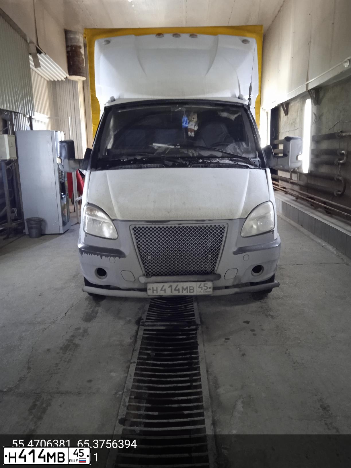 Фото автомобиля GAZ 3302 EL, 2003 — госномер Н414МВ45. Цвет: СНЕЖНО-БЕЛЫЙ
