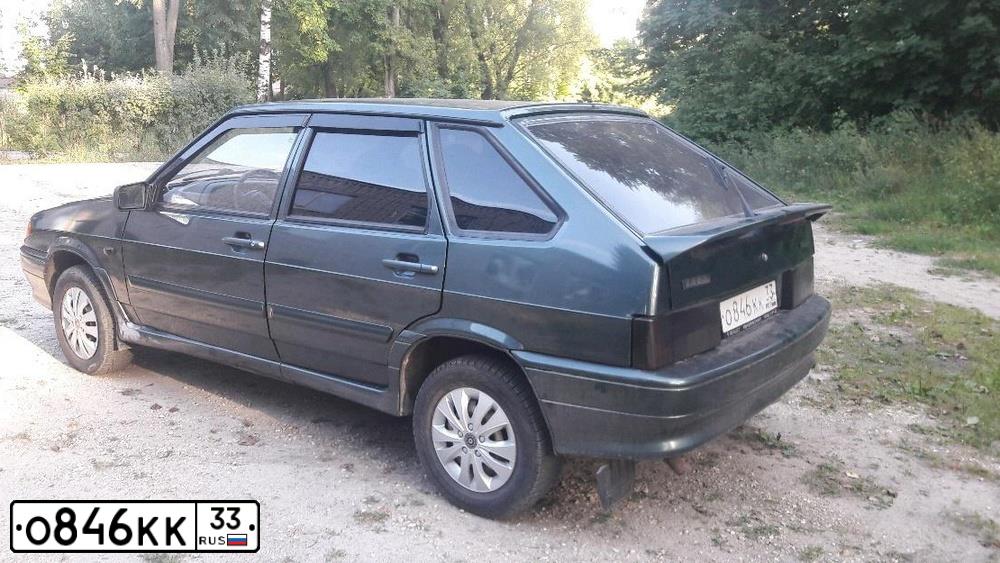 Фото автомобиля LADA 2114 SAMARA, 2011 — госномер О846КК33. Цвет: СЕРО-СИНЕ-ЗЕЛЕНЫЙ