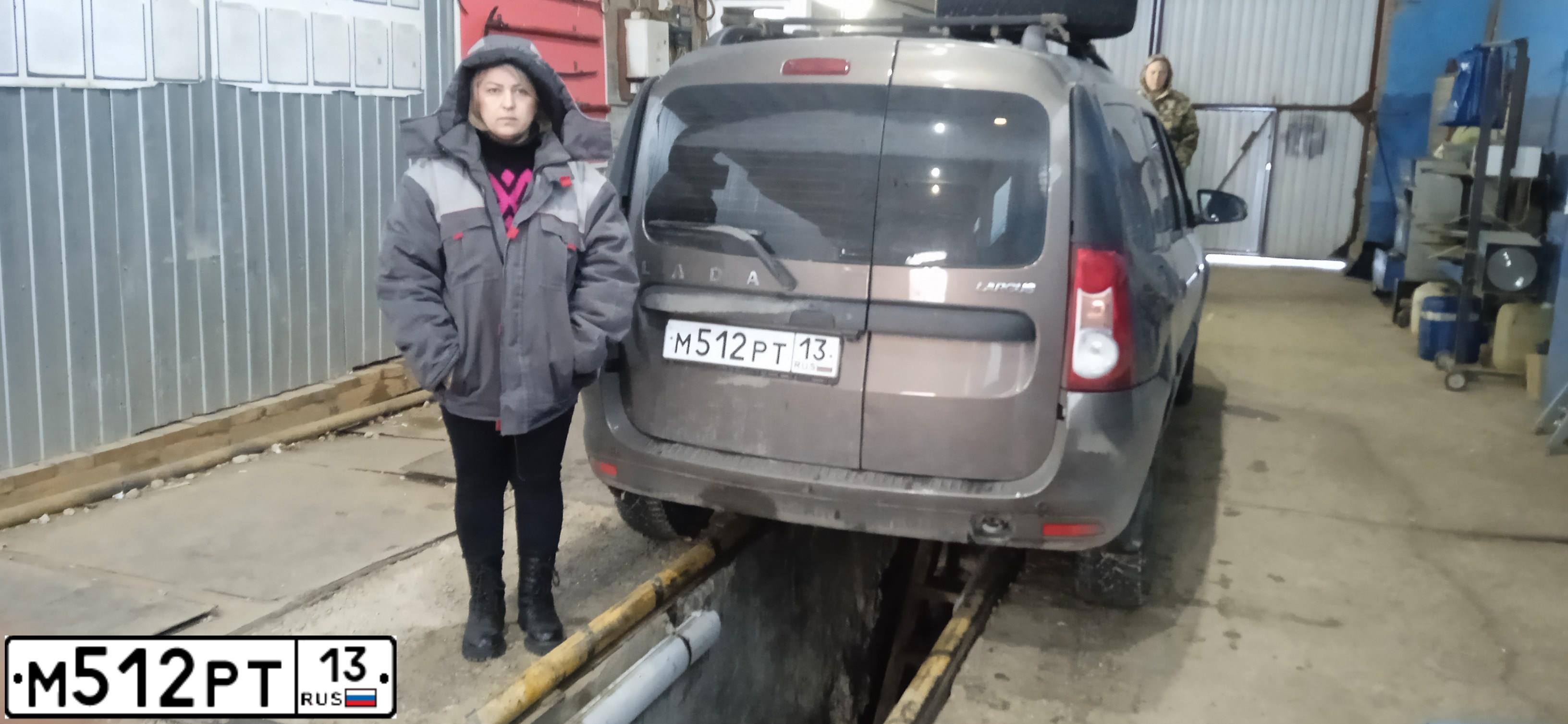 Фото автомобиля LADA LARGUS, 2021 — госномер М512РТ13. Цвет: Коричневый