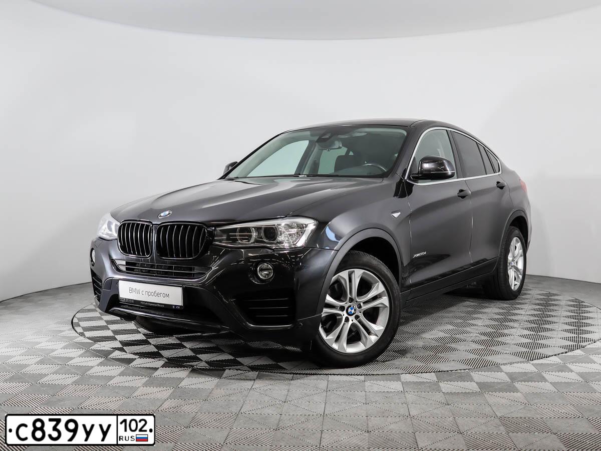 Фото автомобиля BMW X4, 2016 — госномер С839УУ102. Цвет: СЕРЫЙ