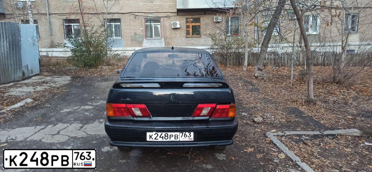 Фото автомобиля LADA 2115 SAMARA, 2005 — госномер К248РВ763. Цвет: ГРАФИТОВЫЙ МЕТАЛЛИК