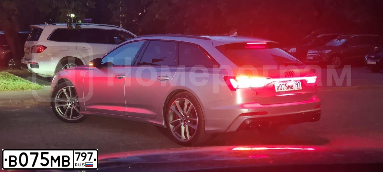 Фото автомобиля AUDI S6 AVANT, 2019 — госномер Т101АА71. Цвет: СЕРЫЙ