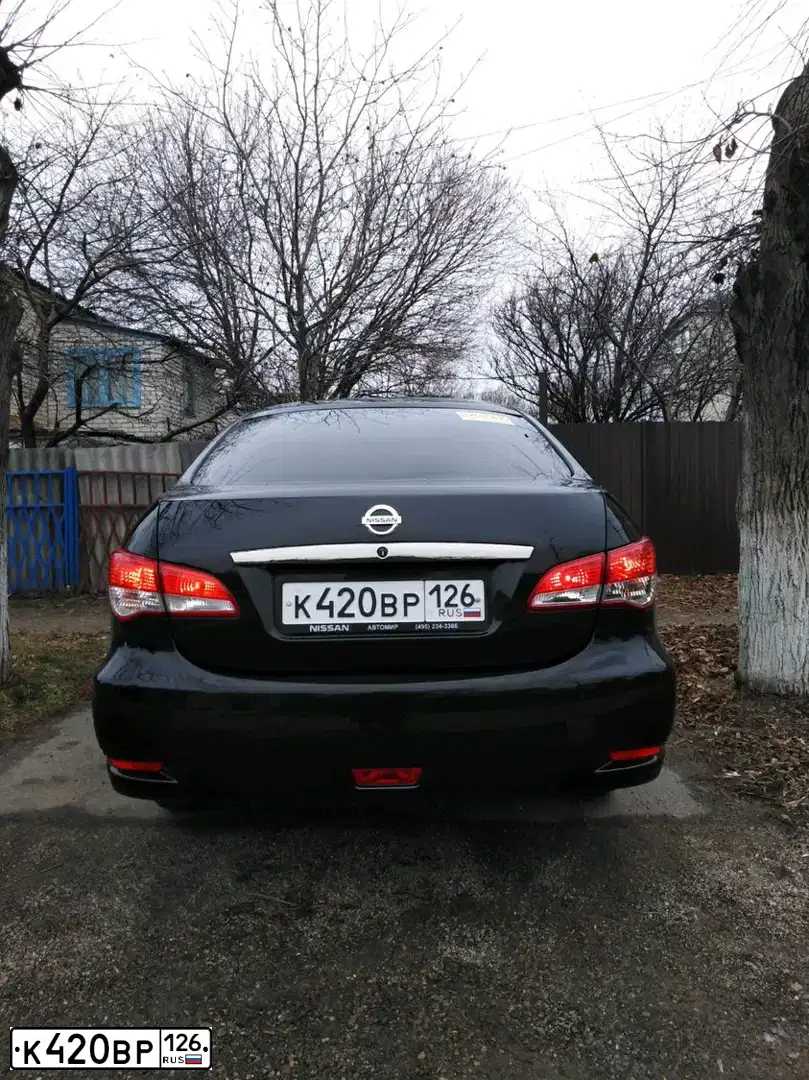 Фото автомобиля NISSAN ALMERA /AVTOVAZ/, 2017 — госномер К420ВР126. Цвет: ЧЕРНЫЙ