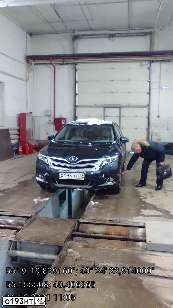 Фото автомобиля TOYOTA VENZA, 2013 — госномер О193НТ33. Цвет: ТЕМНО-СЕРЫЙ