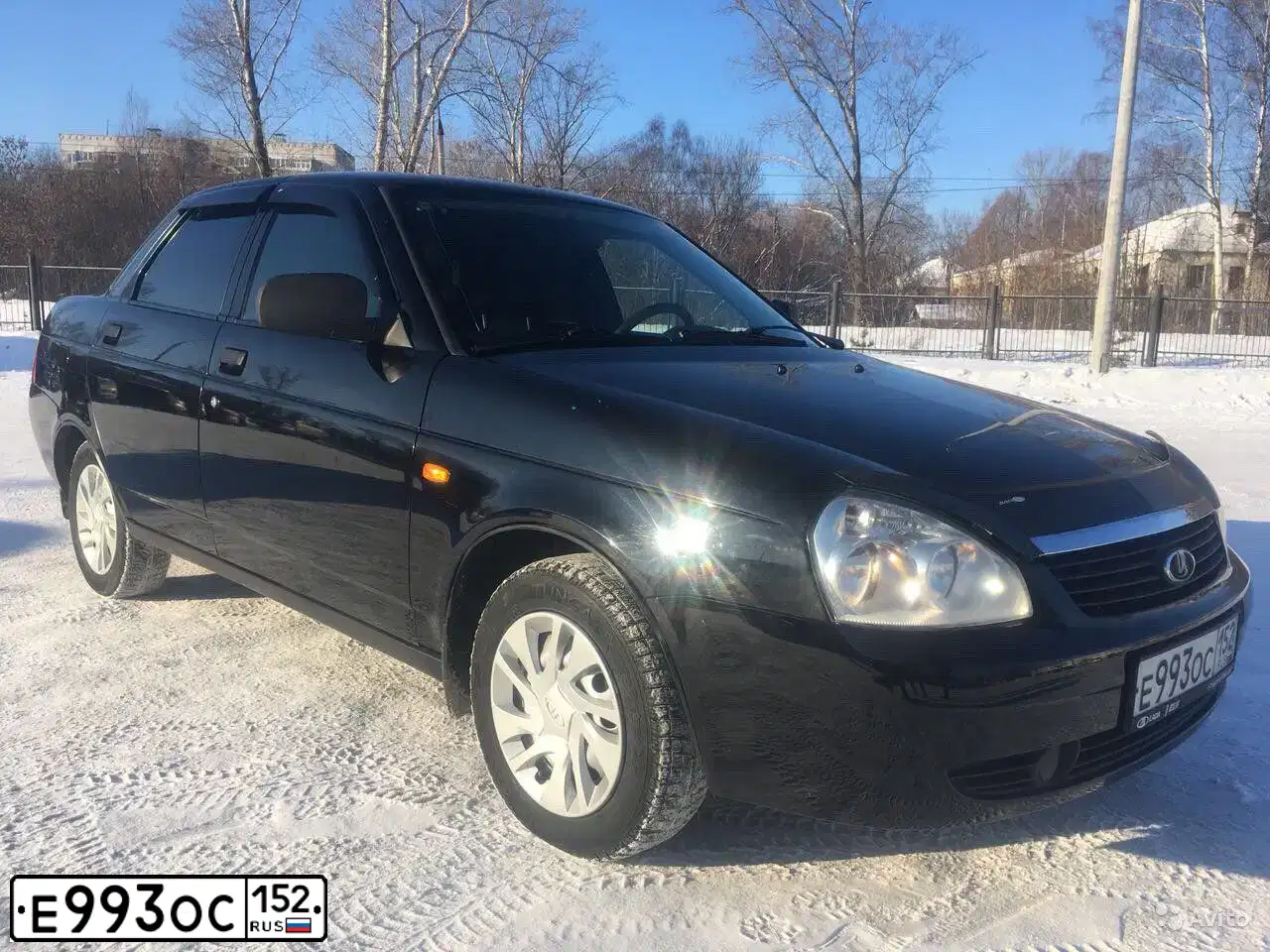 Фото автомобиля LADA 2170 PRIORA, 2011 — госномер В328НУ716. Цвет: Сине-Черный