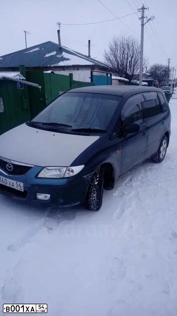 Фото автомобиля MITSUBISHI SPACE RUNNER, 1999 — госномер В001ХА54. Цвет: СИНИЙ