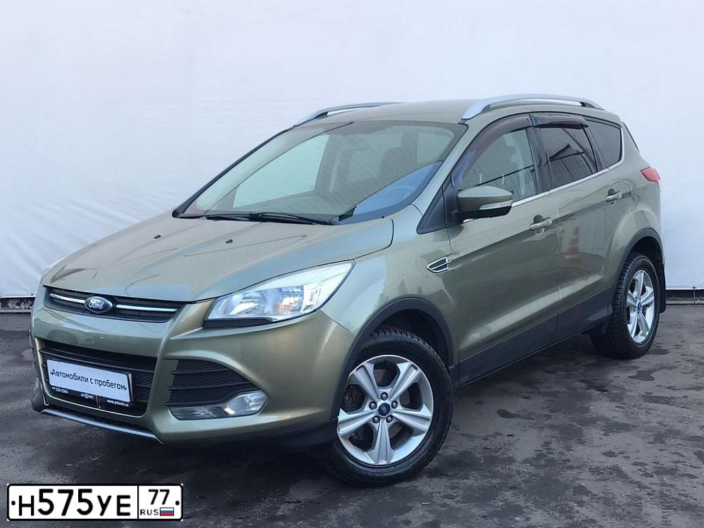 Фото автомобиля FORD KUGA, 2013 — госномер Н575УЕ77. Цвет: СЕРО-ЗЕЛЕНЫЙ