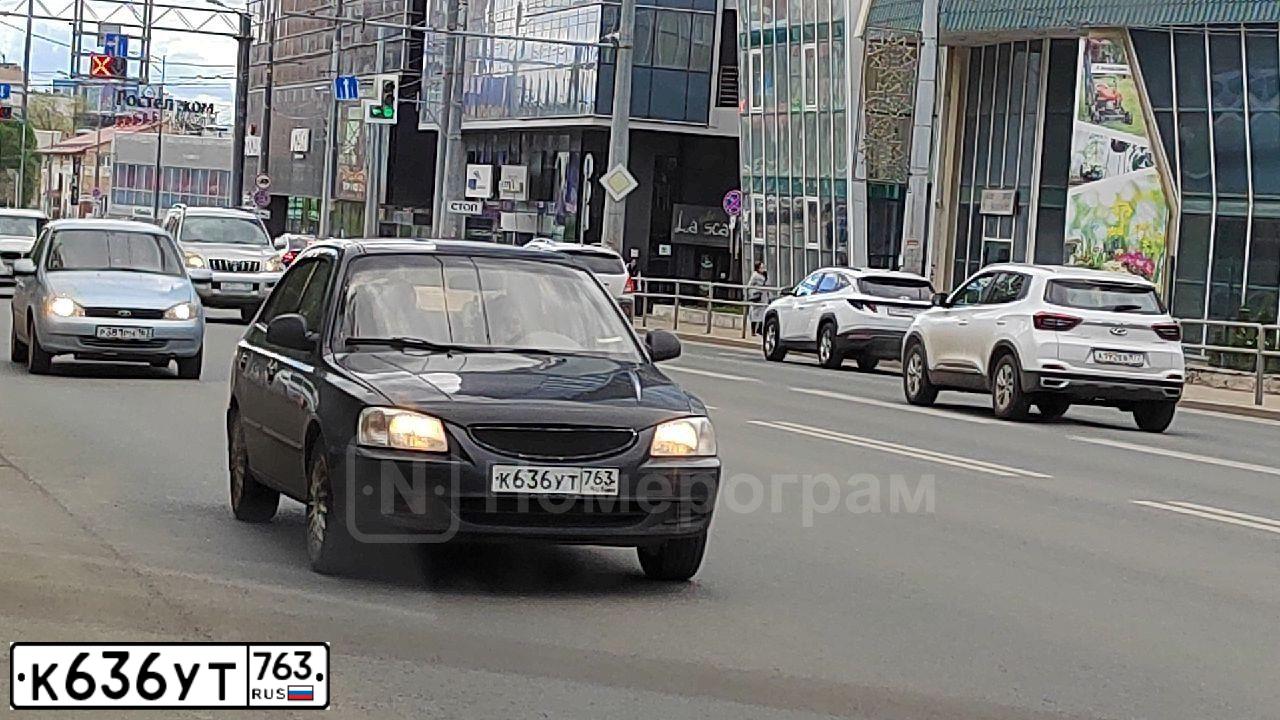 Фото автомобиля TAGAZ ACCENT, 2006 — госномер А563ОВ763. Цвет: ЧЕРНЫЙ