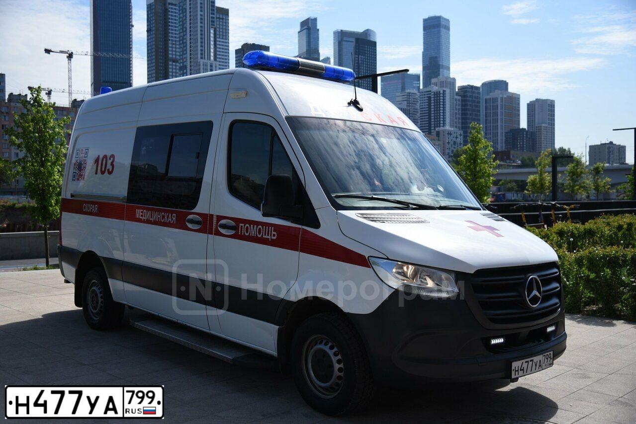 Фото автомобиля MERCEDES SPRINTER, 2020 — госномер Н477УА799. Цвет: ЦВ СХ А1 ПО ГОСТ Р 50574-2019