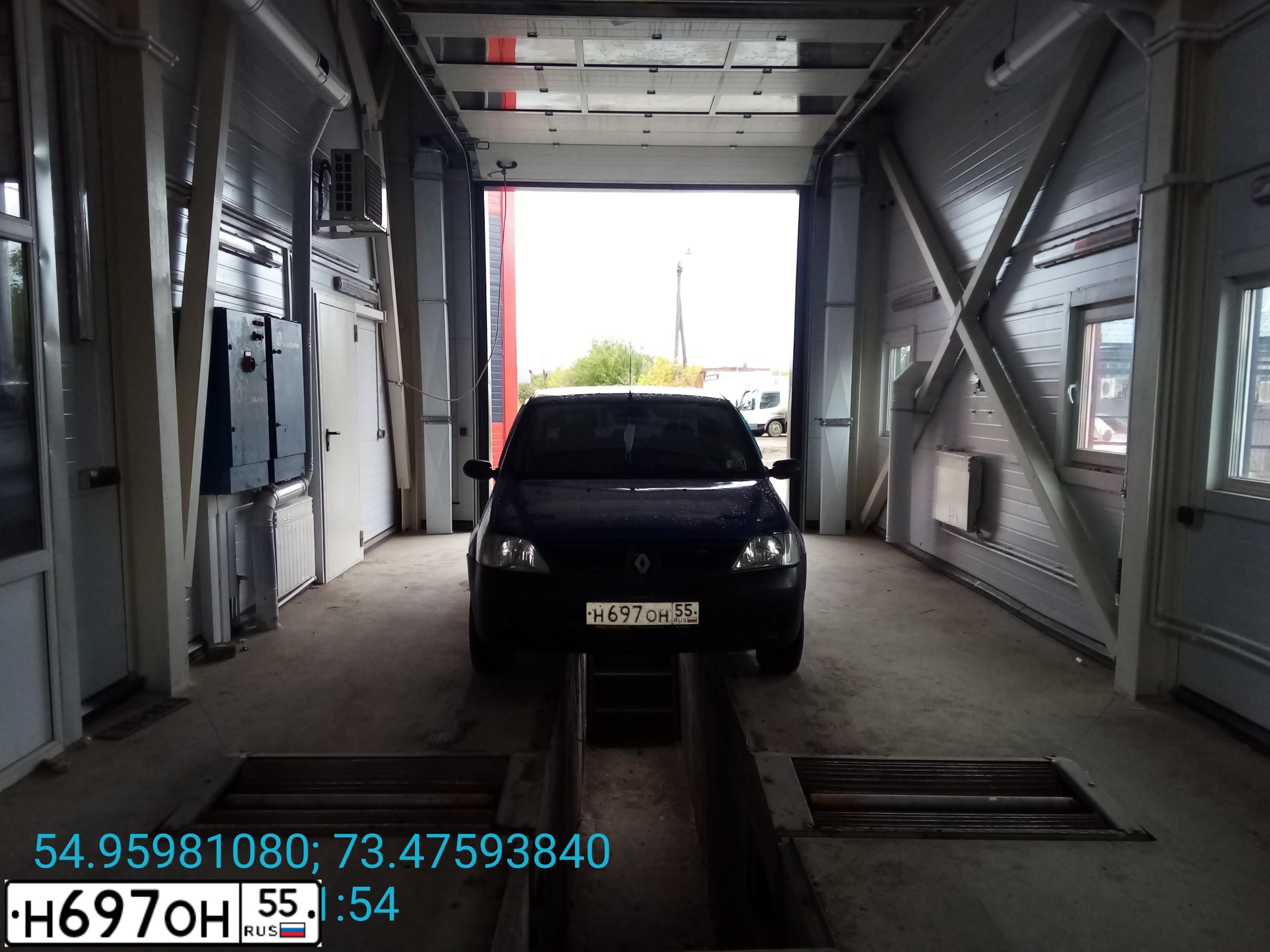 Фото автомобиля RENAULT LOGAN, 2007 — госномер Н897ОН55. Цвет: СИНИЙ