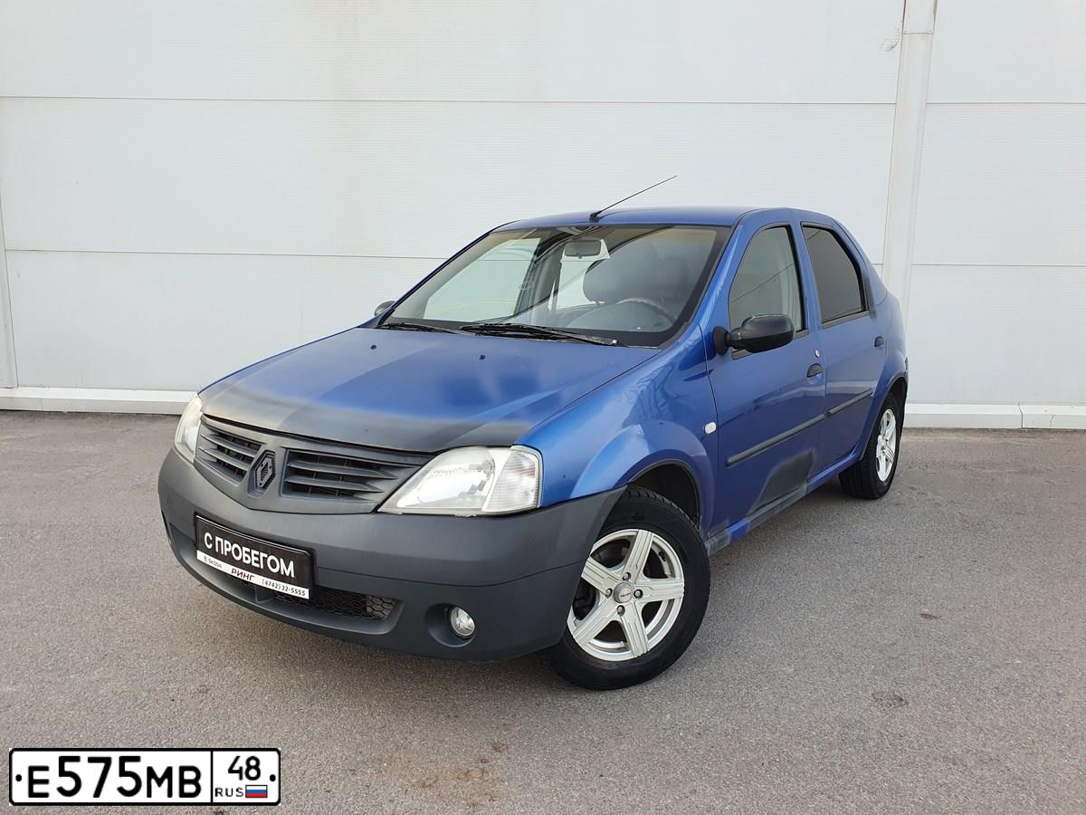 Фото автомобиля RENAULT LOGAN, 2007 — госномер А303НК136. Цвет: СИНИЙ МЕТАЛЛИК