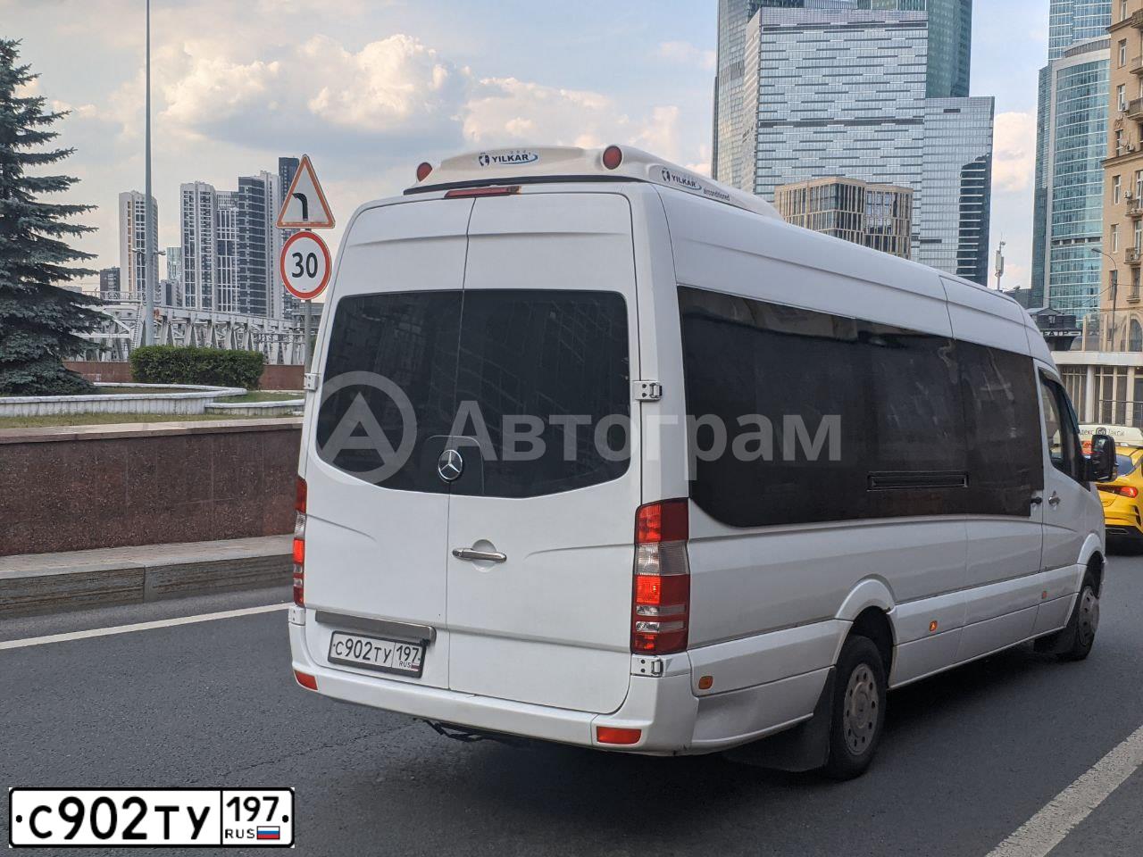 Фото автомобиля MERCEDES SPRINTER, 2012 — госномер С902ТУ197. Цвет: Белый