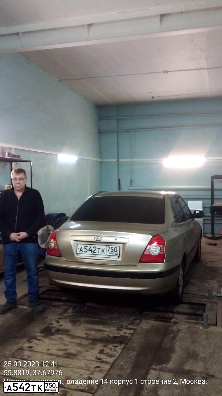 Фото автомобиля HYUNDAI ELANTRA, 2005 — госномер Е649ВВ977