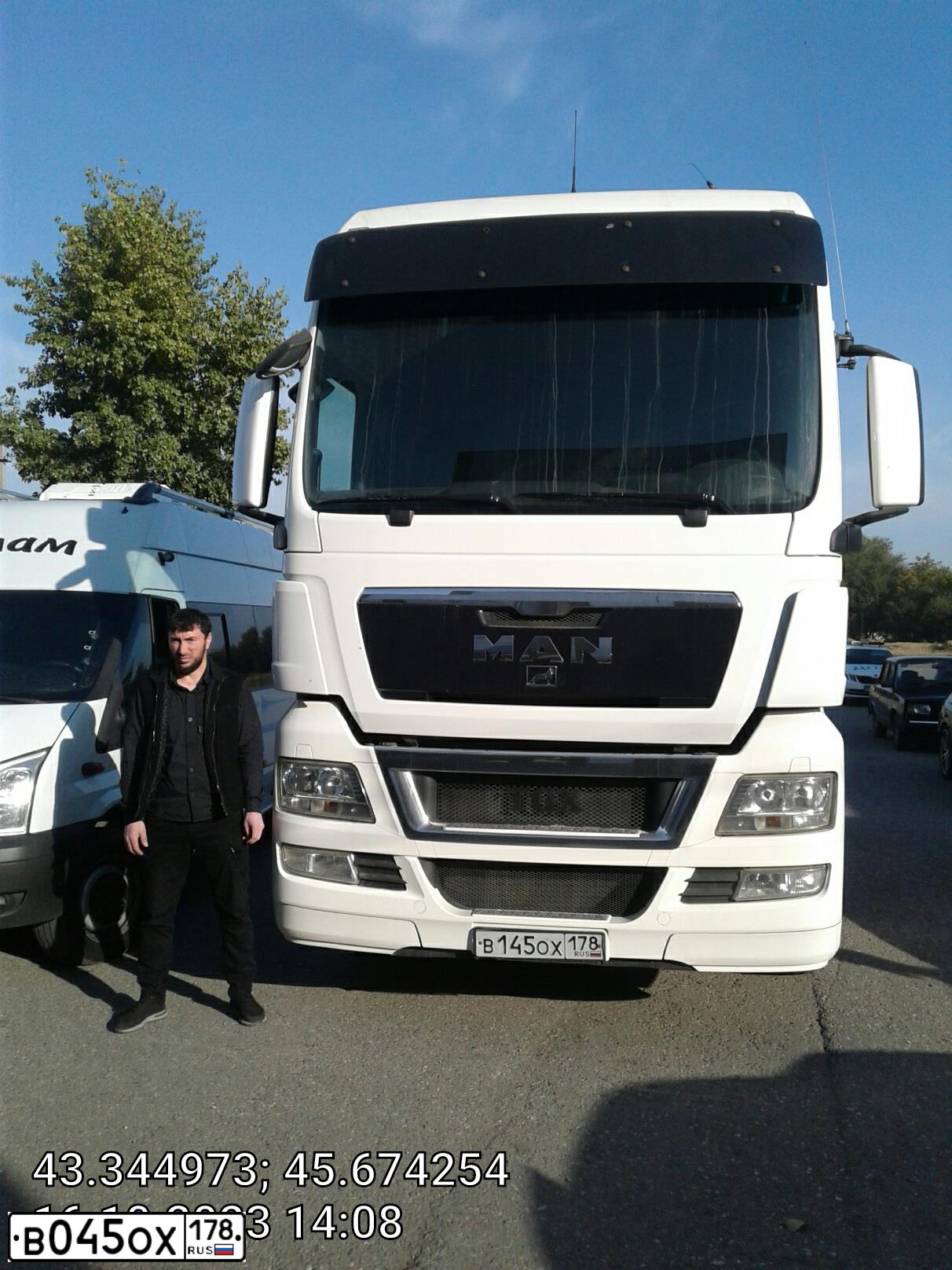 Фото автомобиля МАН TGX 18.400 4X2 BLS, 2008 — госномер Е384МВ95