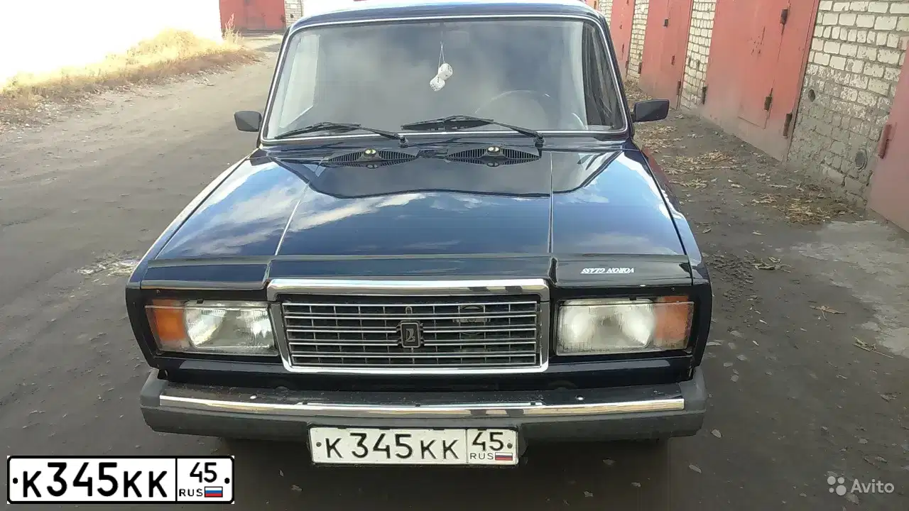 Фото автомобиля LADA 2107, 2011 — госномер К345КК45. Цвет: СИНИЙ