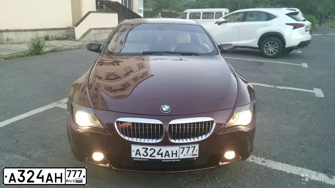 Фото автомобиля BMW SERIE 6, 2006 — госномер Н612ОТ15. Цвет: БОРДОВЫЙ
