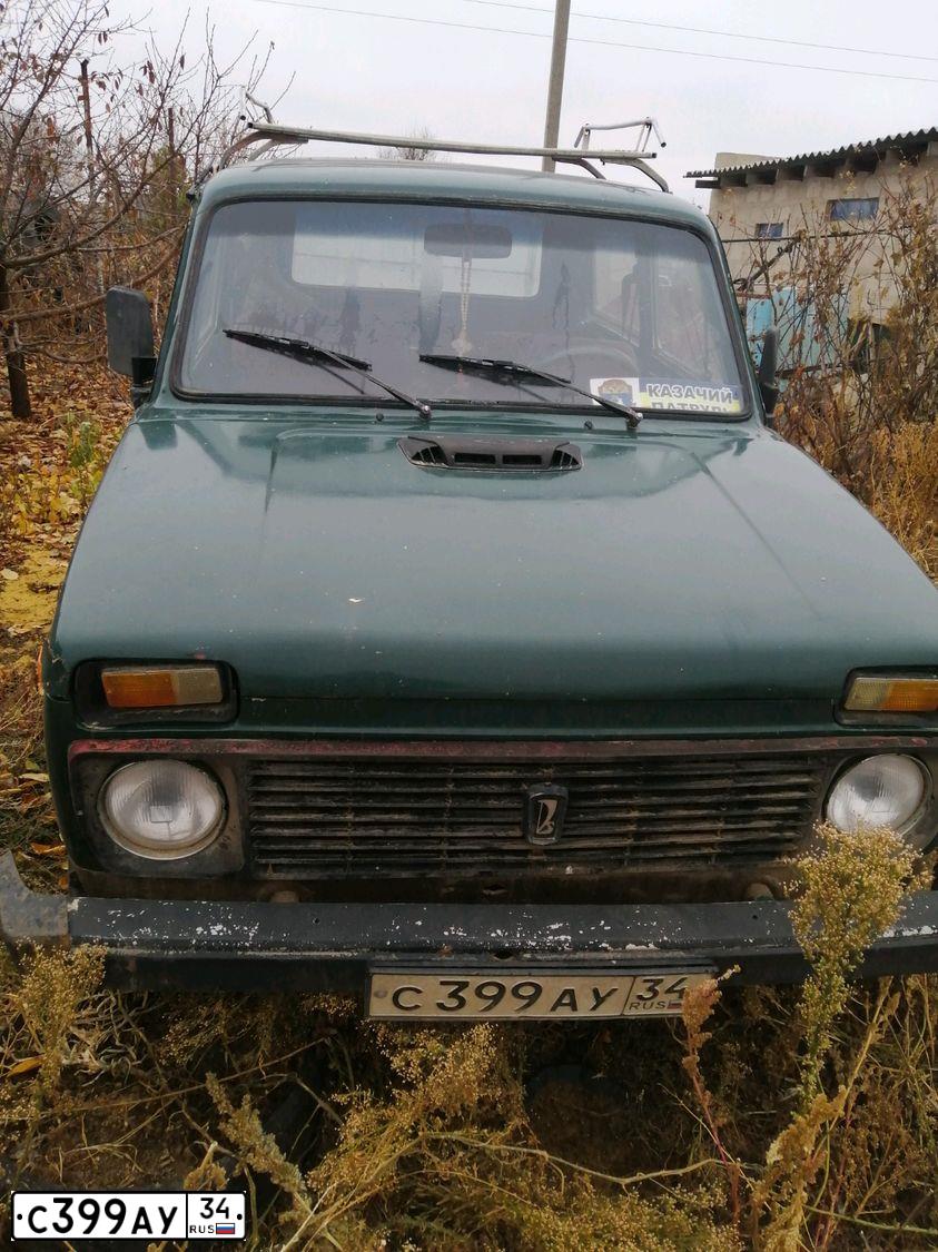 Фото автомобиля LADA 2121 NIVA, 1984 — госномер С399АУ34. Цвет: ЗЕЛЕНЫЙ