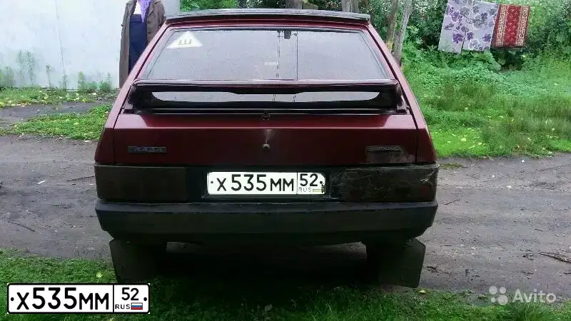 Фото автомобиля LADA 2109 SAMARA, 1991 — госномер Х535ММ52. Цвет: Красный