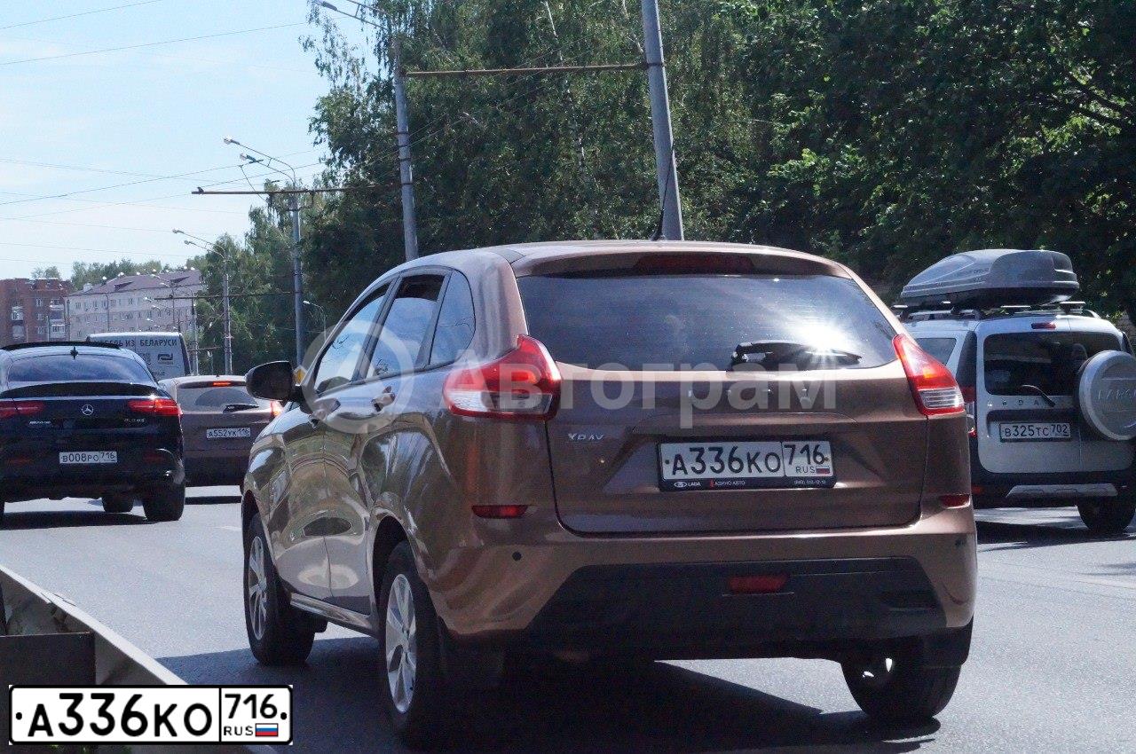 Фото автомобиля LADA XRAY, 2017 — госномер А336КО716. Цвет: СВЕТЛО-КОРИЧНЕВЫЙ