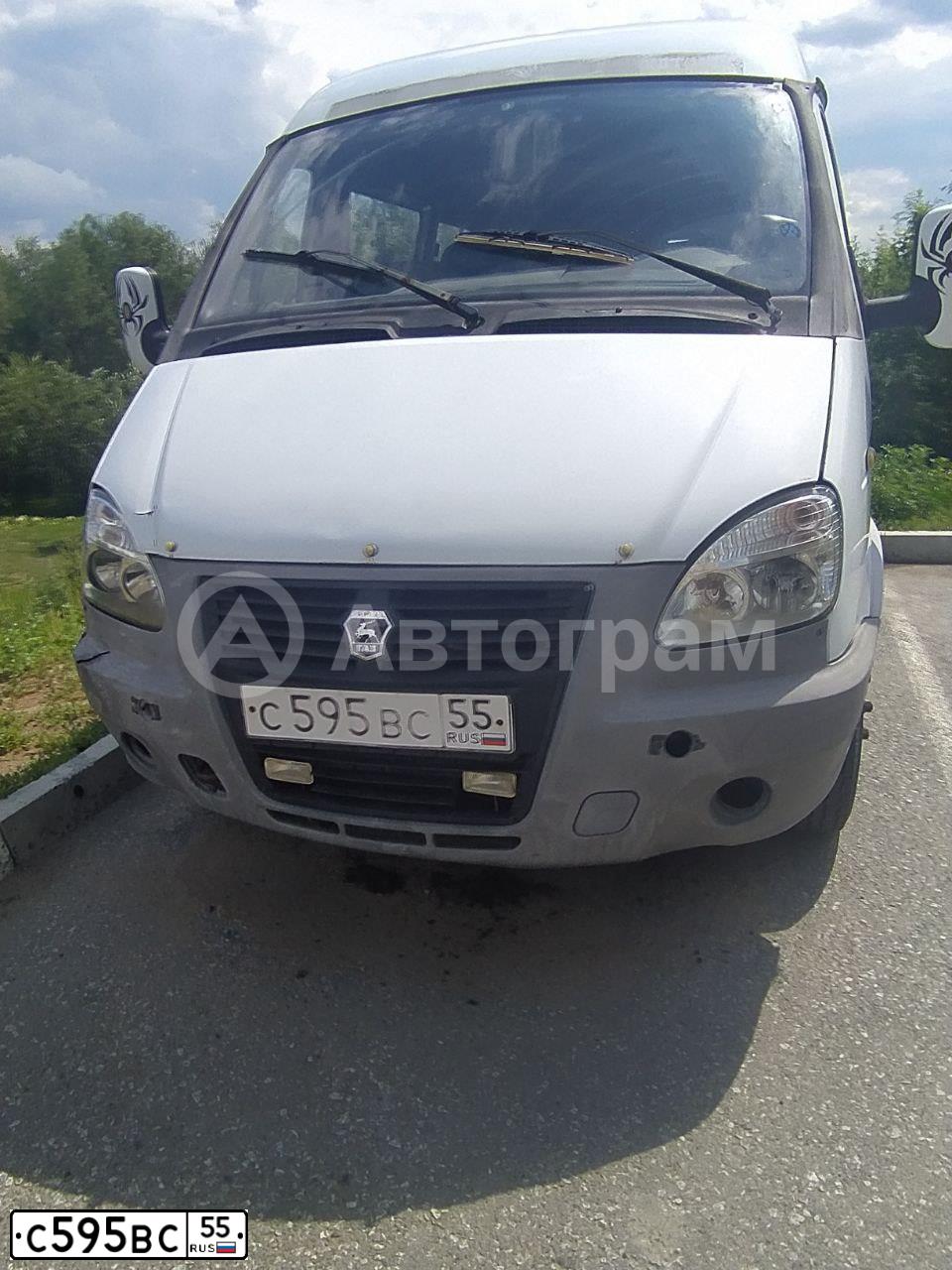 Фото автомобиля GAZ 3221 EL, 2009 — госномер С595ВС55. Цвет: Белый