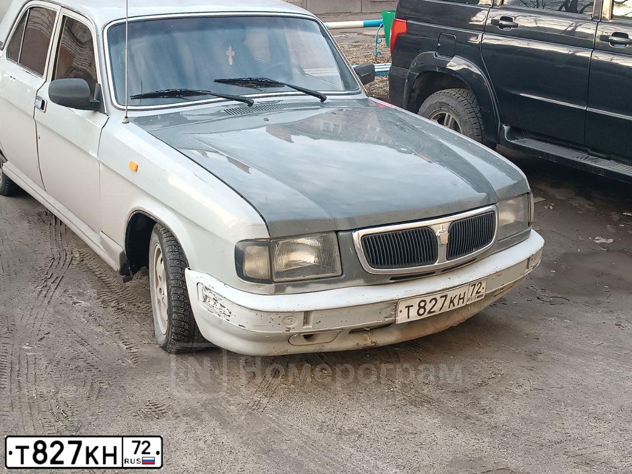 Фото автомобиля GAZ 3110 WOLGA, 1998 — госномер В962ВС72. Цвет: СЕРЫЙ