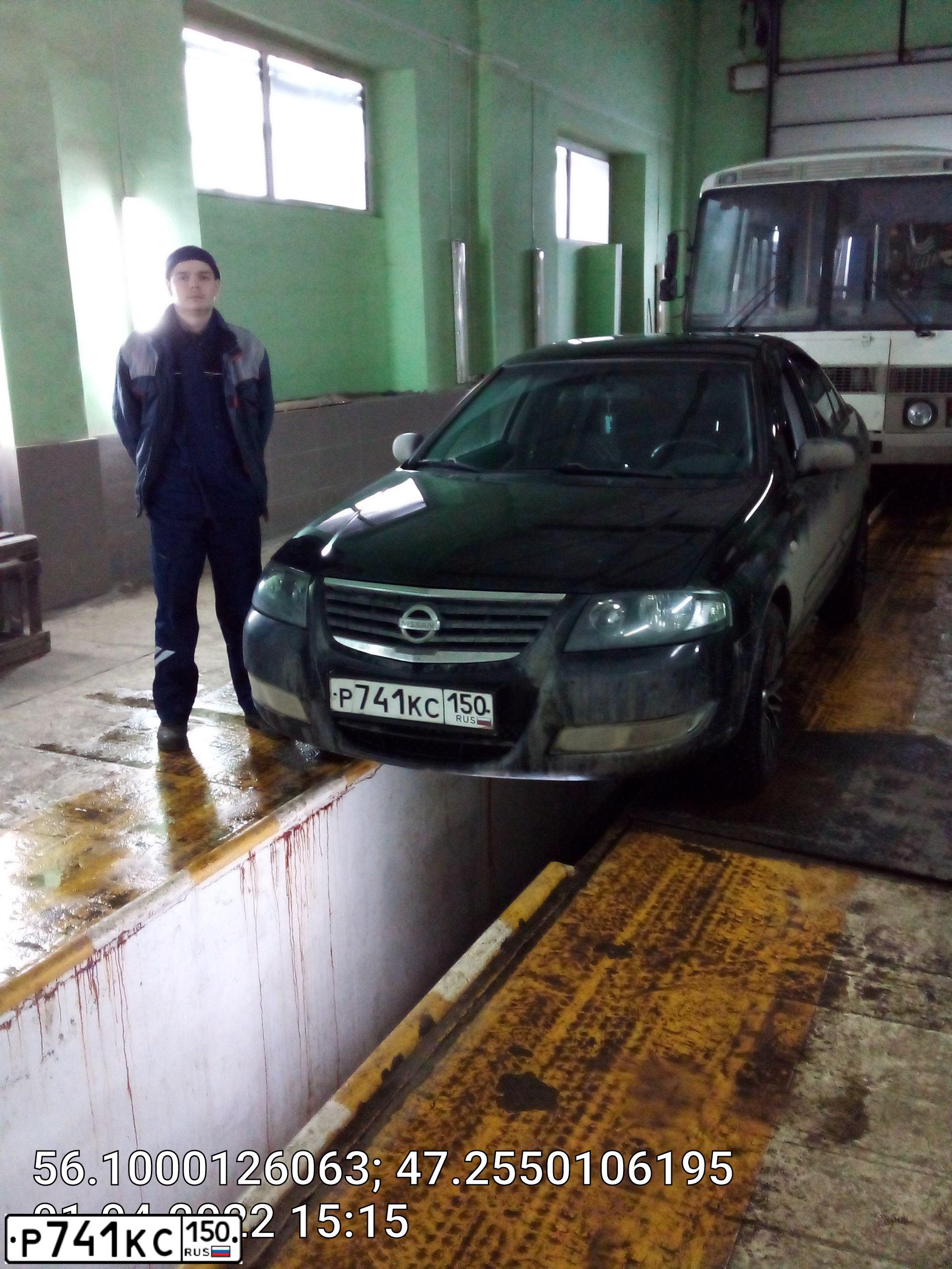 Фото автомобиля NISSAN ALMERA, 2007 — госномер М556КЕ21. Цвет: ЧЕРНЫЙ