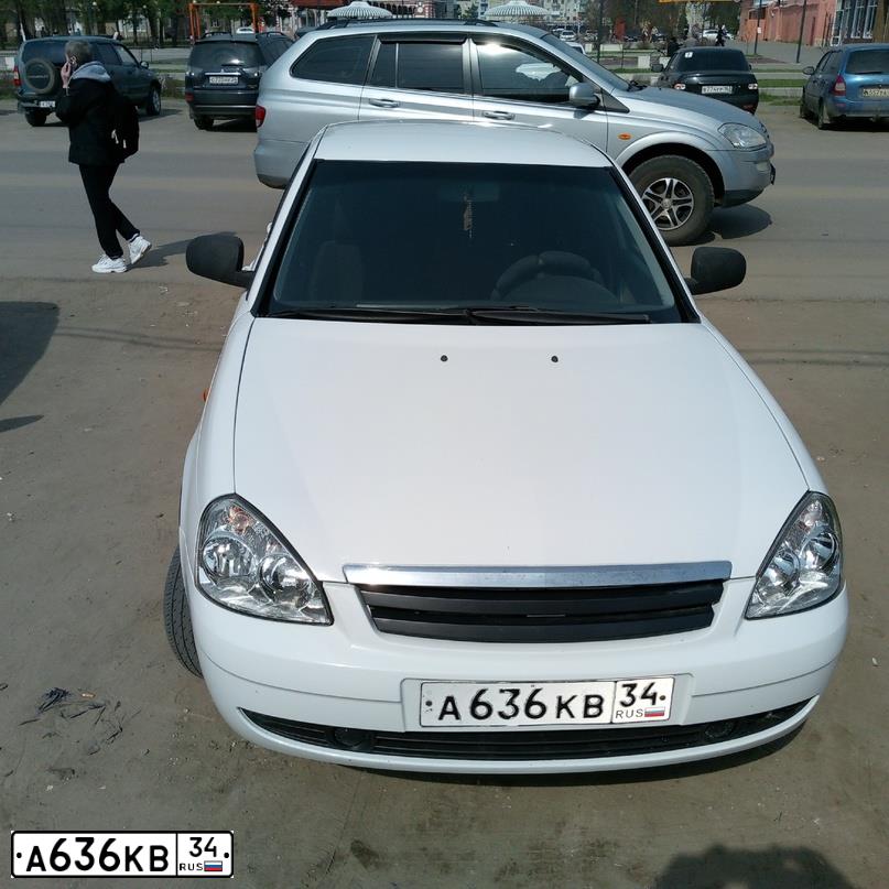 Фото автомобиля LADA PRIORA, 2009 — госномер К009КТ180. Цвет: Белый