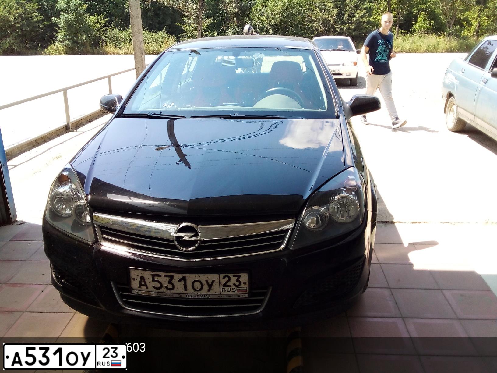 Фото автомобиля OPEL ASTRA, 2008 — госномер В751УМ69. Цвет: ЧЕРНЫЙ