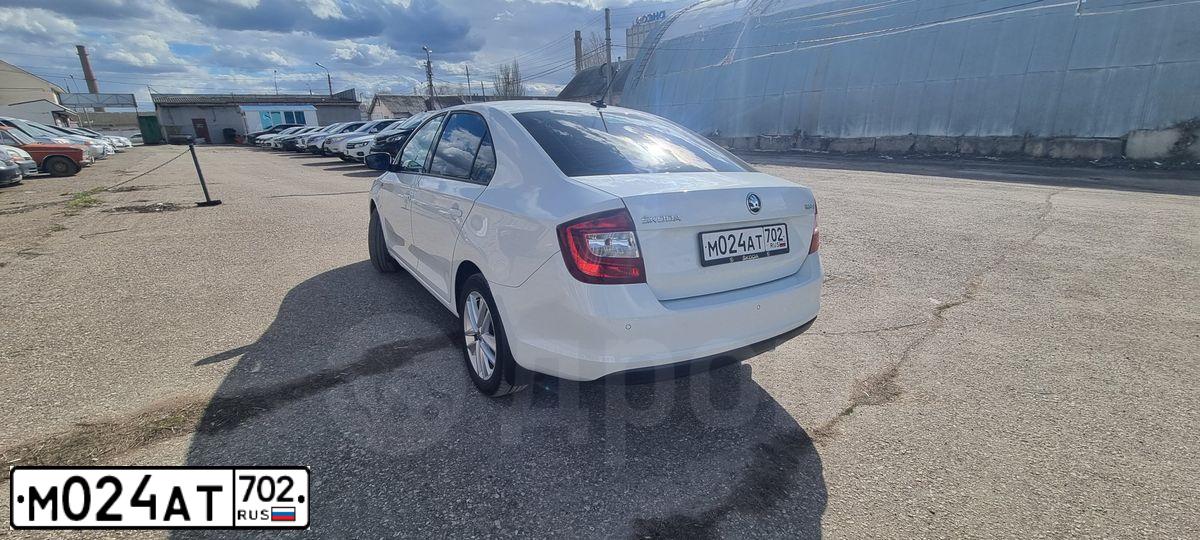 Фото автомобиля SKODA RAPID, 2018 — госномер М368РТ763. Цвет: Белый