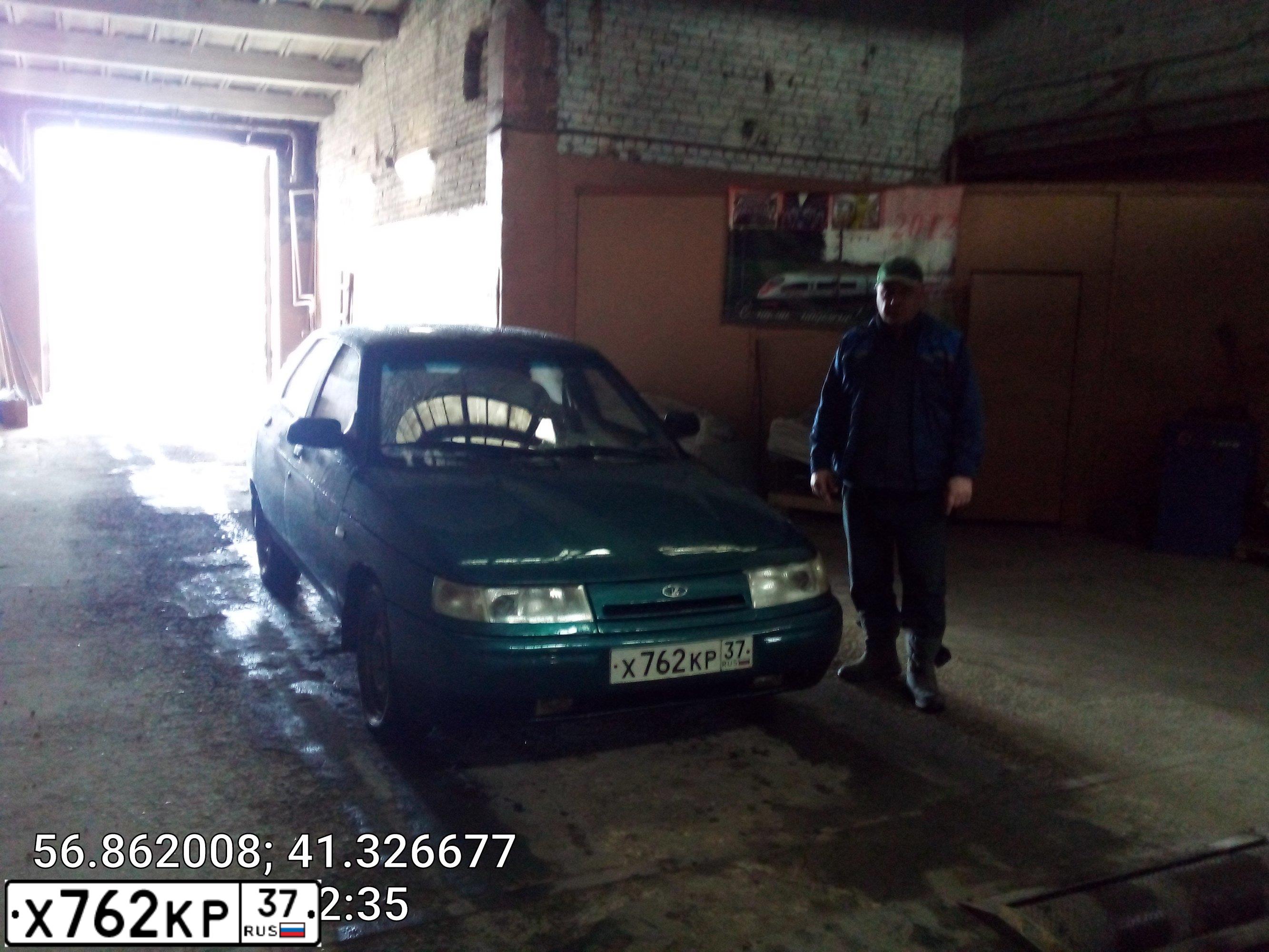 Фото автомобиля LADA 2112 LADA, 2001 — госномер Х762КР37. Цвет: СЕРЕБРИСТО-ЗЕЛЕНЫЙ