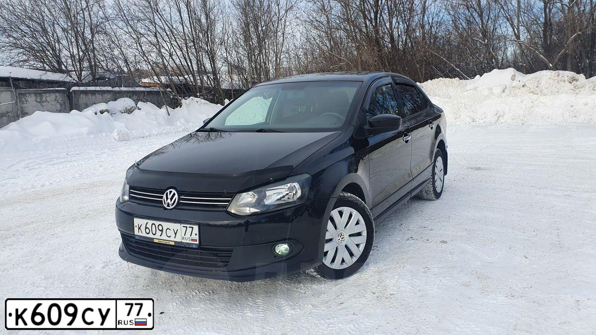 Фото автомобиля VOLKSWAGEN POLO, 2013 — госномер К501ТН21. Цвет: ЧЕРНЫЙ