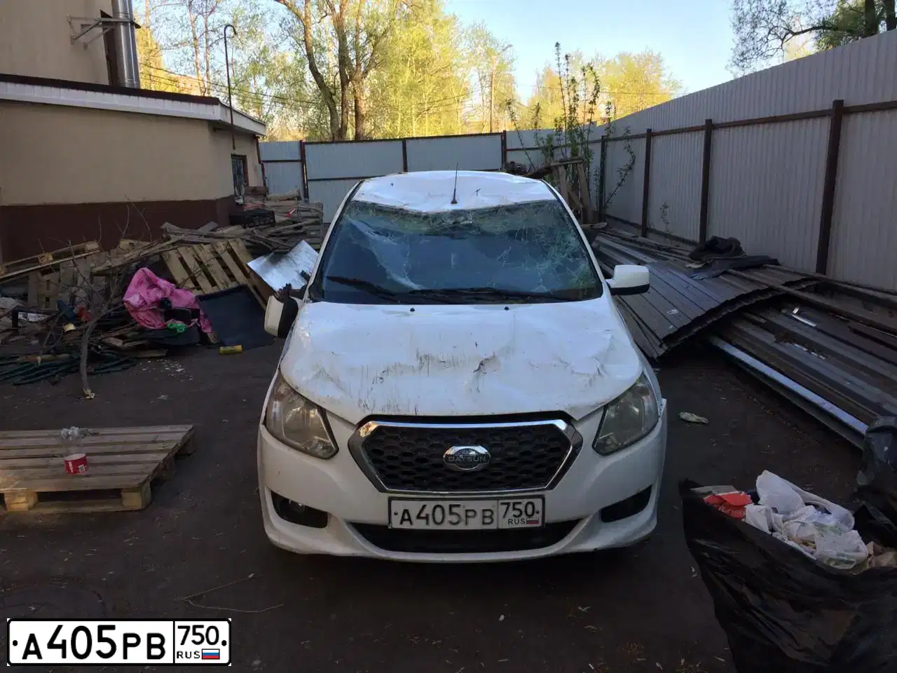Фото автомобиля DATSUN ON-DO, 2015 — госномер Р610ВУ126. Цвет: Белый