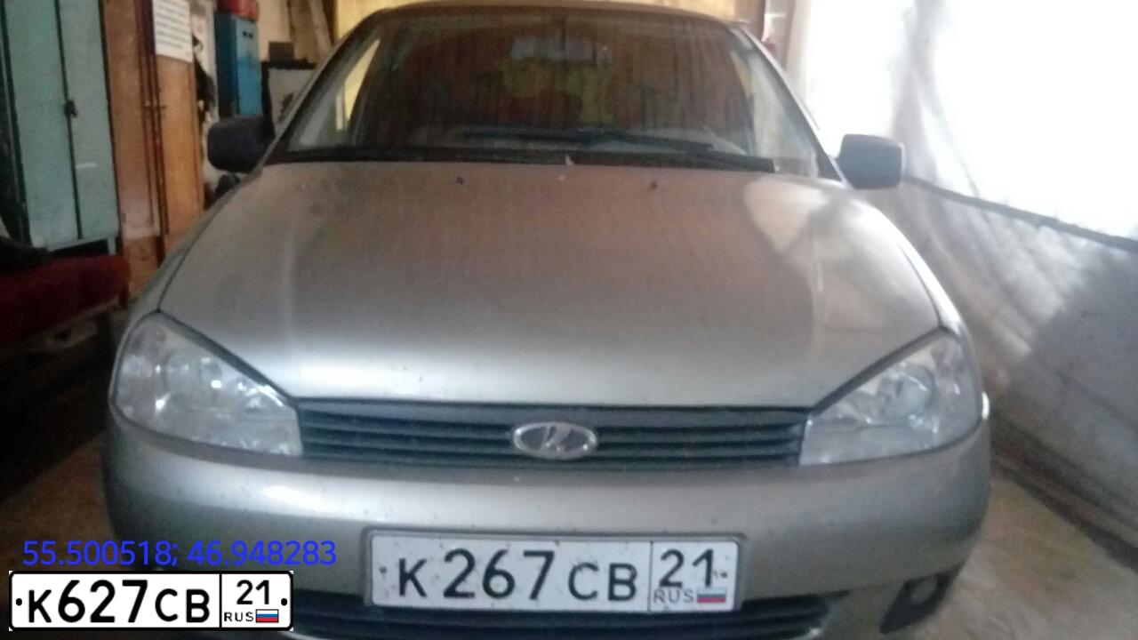 Фото автомобиля LADA 1117 KALINA, 2012 — госномер К267СВ21. Цвет: СЕРО-БЕЖЕВЫЙ