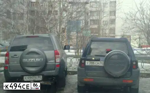 Фото автомобиля SUZUKI /GRAND/ VITARA, 2007 — госномер К494СЕ86. Цвет: СЕРЫЙ
