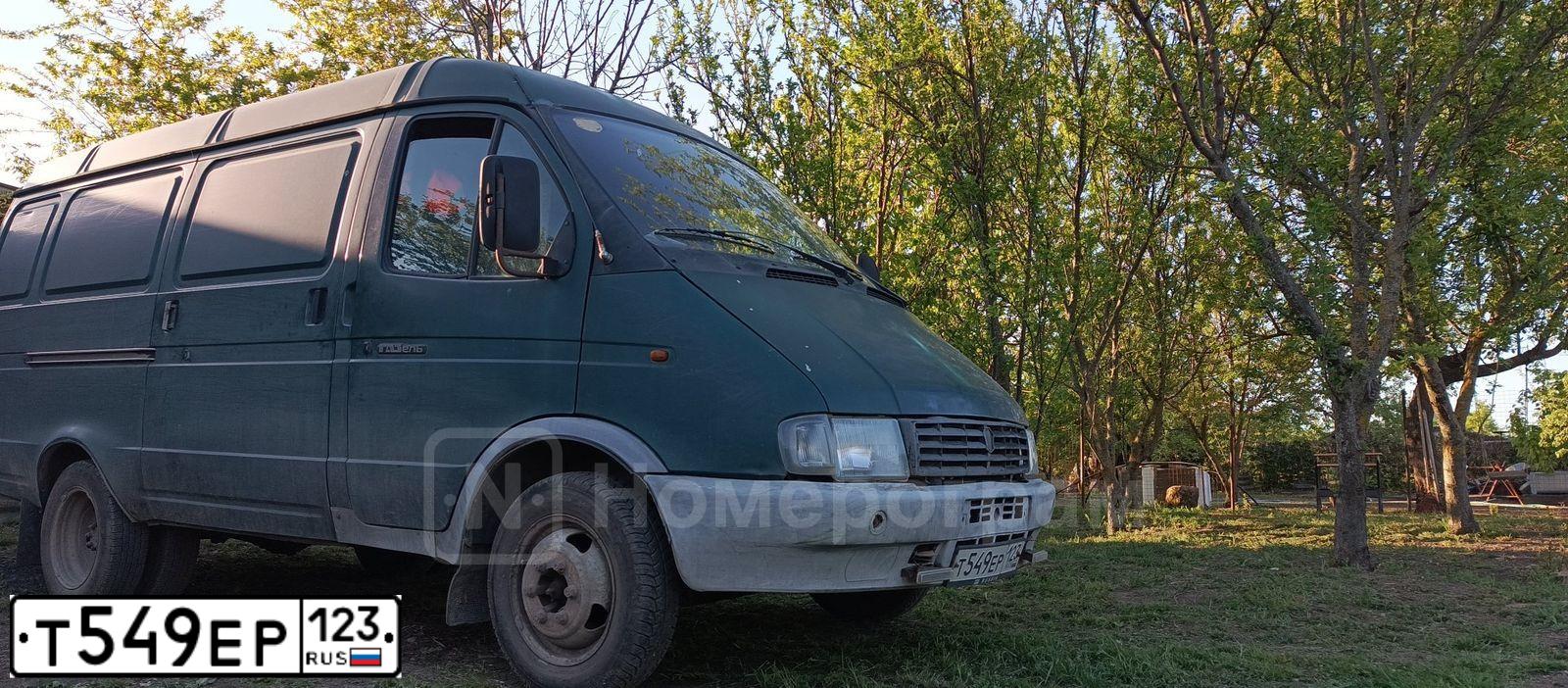Фото автомобиля GAZ 2705 EL, 2002 — госномер Т549ЕР123. Цвет: ЗЕЛЕНЫЙ