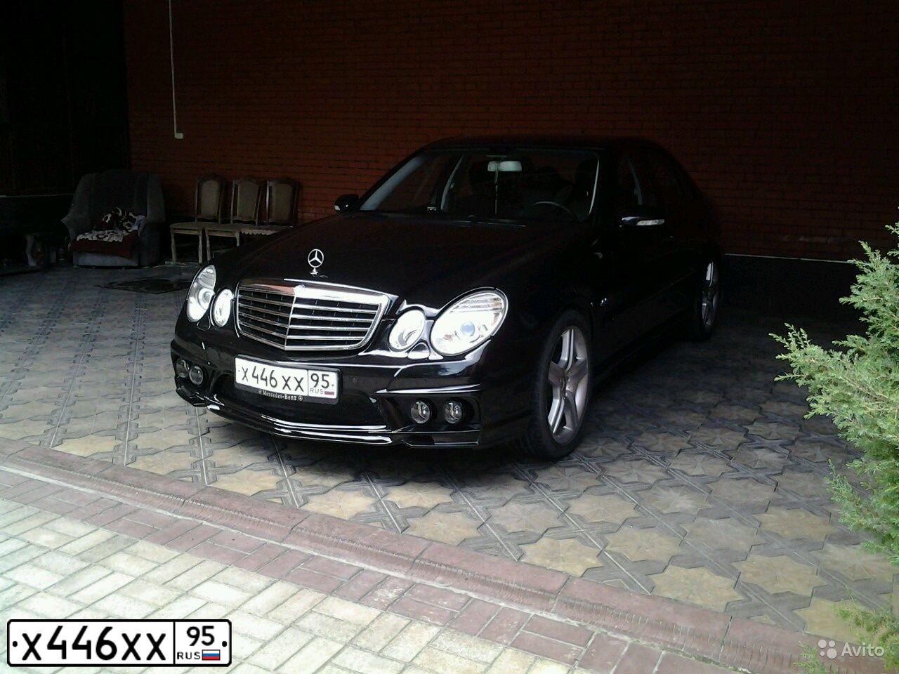 Фото автомобиля MERCEDES E-KLASSE, 2006 — госномер Х448ХХ95. Цвет: ЧЕРНЫЙ