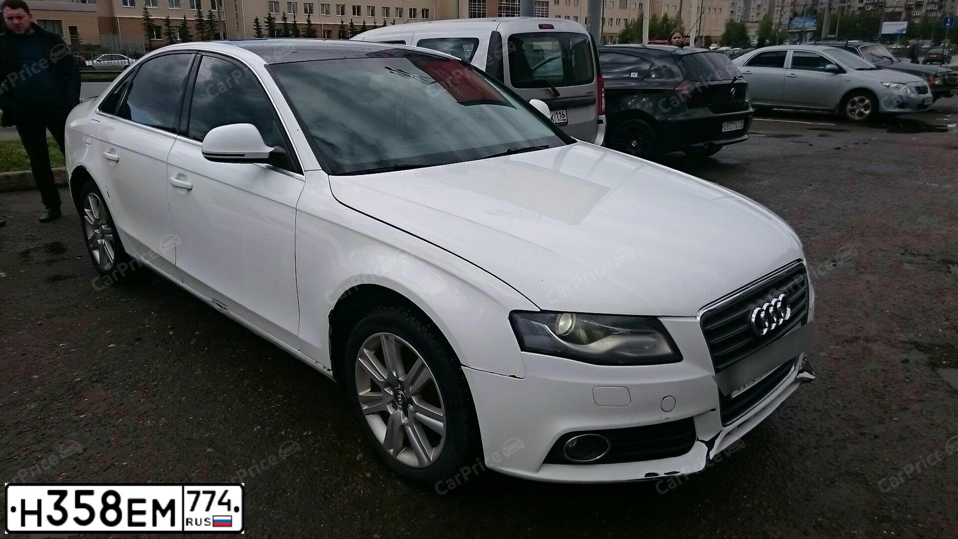 Фото автомобиля AUDI A4, 2008 — госномер А690КВ774. Цвет: Белый
