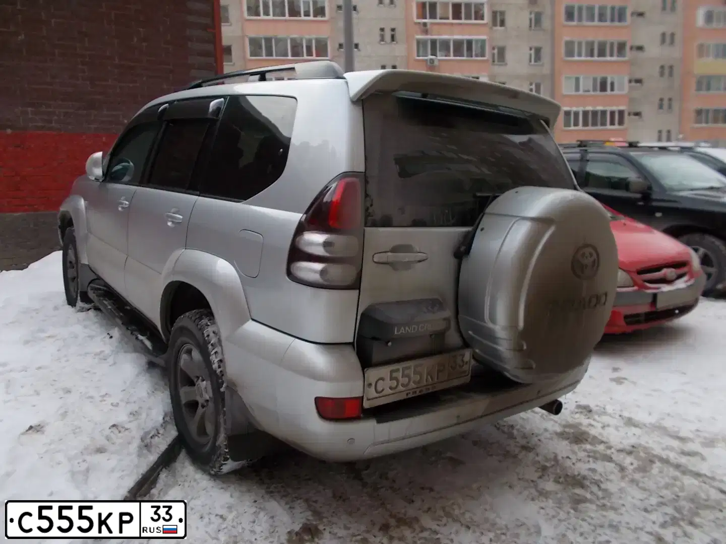 Фото автомобиля LADA 2107, 2010 — госномер С555КР33. Цвет: СЕРО-СИНЕ-ЗЕЛЕНЫЙ