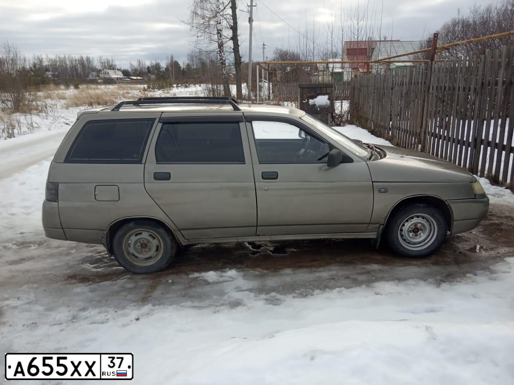 Фото автомобиля LADA 2111 LADA, 2002 — госномер А655ХХ37. Цвет: СЕРЕБРИСТО СЕРО-ЗЕЛЕНЫЙ